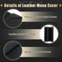 4.25" 11" Pack 5 4 (5, 4 (4.25 11 inch)) Restaurant Menu Covers Holders x | of Synthetic Leather Triple Fold Panels