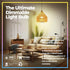 Dimmable E26 Warm LED Light Bulb, 6W RGBW Color 500LM, 16 Color Changing Modes, Remote Control, 2 Pack