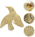Kichvoe Brass Bird Drawer Knobs Vintage Cabinet Door Handles Right-Hand Pulls for Wardrobes Bedside Tables Furniture