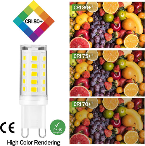G9 Bulbs, 3W, 300Lm 30W Bulbs Bulbs, Dimmable (Pack 5) (3000K Led Light Halogen Equivalent, Energy Saving Led