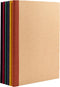 PAPERAGE 6-Pack Composition Notebook Journals, 120 Pages, Small Size (8 in x 5.75 in), Kraft Cover