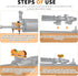 Magnetic Universal Leveling Tool, Scope Leveling Kit, Precision Leveling Bubble Clips for Equipment Maintenance