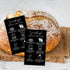 Lashicorn 50pk 2x3.5 Sourdough Bread Care Instructions Cards Tips and Tricks Minimalist Black Starter Kit Farmers