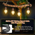 Puanticn 16.4 E26 E27 Bulb Vintage Brass Plug in Pendant Light Fixture, Ft Black Thicken Round Cable Hanging Lamp Kit