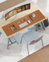 Leather Desk Pad Protector, Mouse Pad, Non-Slip PU Leather Desk Blotter, Large Waterproof Mat for Office/Home (Light