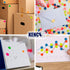 Kenco Color Coding Circle Dot Sticker Labels on a Roll, White, 1 Inch, 1000 Stickers