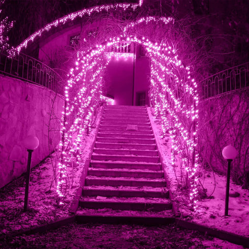 2 Pack 200 72FT 8 Solar String Lights Outdoor, LED Extra-Long Solar Powered Lights with Lighting Modes, Waterproof