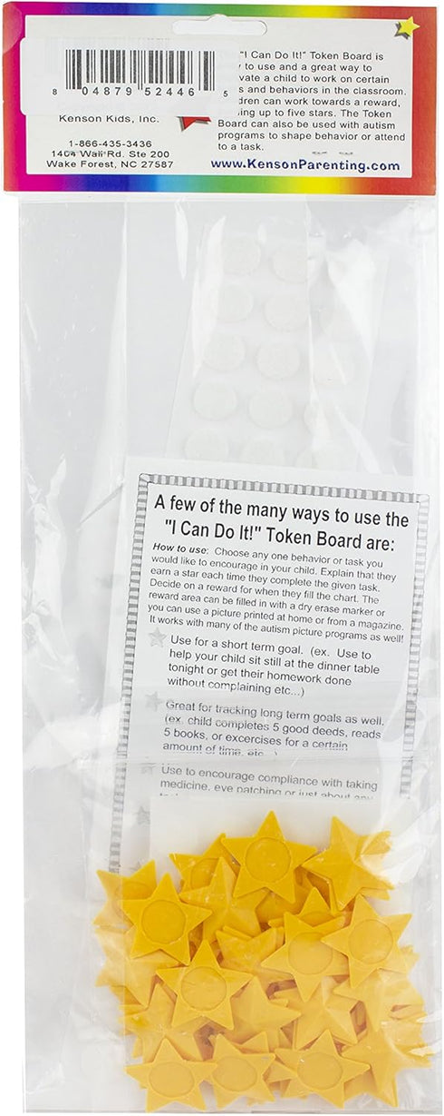 Kenson Kids “I Can Do It!” Caterpillar Token Board, Colorful Magnetic Reward Chart for Ages 3-10