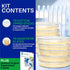 Evviva Sciences Nutrient Agar Petri Dishes Science Project Kit, Pre-Poured Agar Plates for Science Experiments