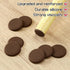 Fiwochic 16 Countertops Pcs Cutting Board Feet Non Slip Stabilizer Pads Self-Adhesive Rubber Feet for Butcher Blocks