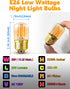E26 Bulbs, 2200k Bulb 15W E26 2w 200lm T28 Bulb Bulbs 2 Pack Low Wattage Night Light Amber Warm Sleep Light Equivalent