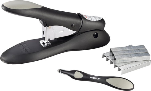 Personal Heavy Duty No-Jam Stapler Value Kit, 60 Sheets, Includes Push-Style Staple Remover, Black (PHD-60R)