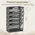 Hanging 5-Tier Mesh Sandpaper Organizer, Metal Sandpaper Organizer for 5 Inch and 6 Inch, Holds 5 Different Sandpapers, Sandpaper Storage Rack, Sandpaper Tool Accessories (Excludes sandpaper)- Black… by LIZEWEI