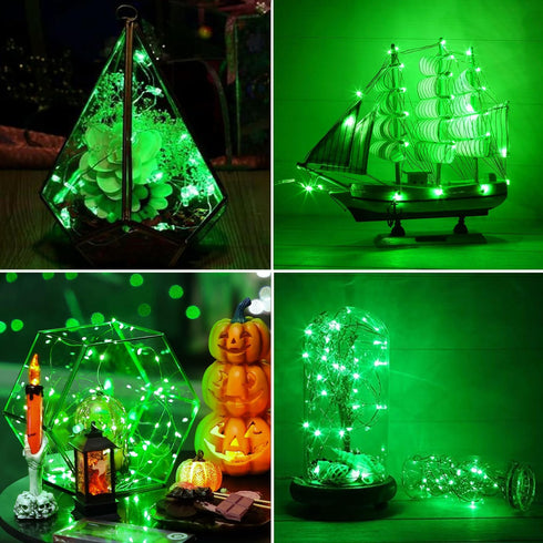 16 50 1 Pack RUICHEN Ft Copper Wire LED Mini Fairy String Lights Battery Operated for Bedroom, Christmas, Halloween, St