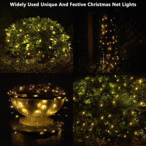 100 5 ftx5ft LED Christmas Lights Christmas Net Lights Outdoor Indoor Mesh Christmas Decorations Lights string,Perfect
