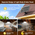 Waterproof,396 5 Solar Lights Outdoor LED Solar Shed Light Indoor Outdoor with Remote Control,Timer, Solar Pendant