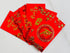 DRAWN 18 Pieces Vietnamese New Year Red Lucky Money Envelopes (Large Size 6.5"x3.5") - Bao Li Xi Tet