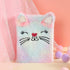 Lovely Animal Notebook, Kids Plush Diary for Girls, A6 Ruled Journal, 160 Pages