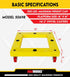 50698 300LBS 16"x16" Maxworks Square Furniture Dolly Moving Cart Appliance Roller, Yellow, Capacity