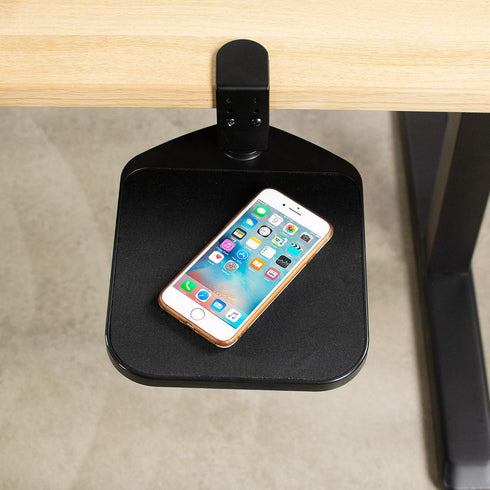 VIVO 360 2 inch MOUNT-MS01A Clamp-on Mouse Pad Holder Platform, Adjustable Under Desk Rotating Tray Rest Extension