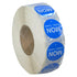 DayMark Removable Label, 1" x 1", MON, Roll of 1000