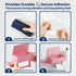 Zzaki Pink Toilet Paper Holder with Shelf & Storage Wall Mount Adhesive or Screw Installation Wipes Dispenser and Phone