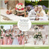 Tenceur 150 Sets Bridal Shower Pens, Thank You Cards with Twine, Retractable Ballpoint Pen Wedding Favors, Black Ink