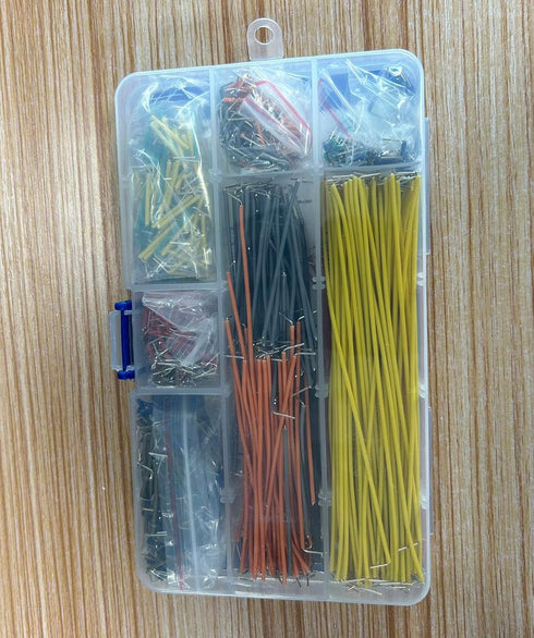 BOJACK 14 Values 840 pcs Solderless Flexible Breadboard Connecting Line Cables, Breadboard Jumper Wires Kit