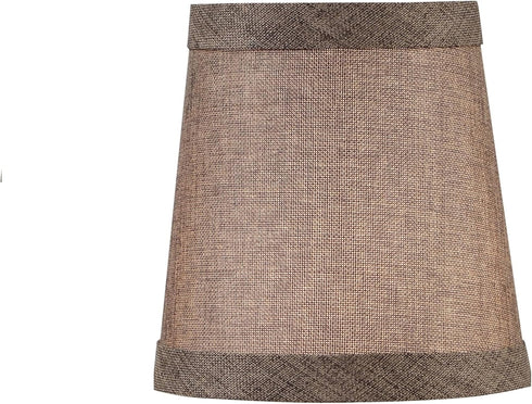 Aspen Creative 51013-2, 3" 4" 4" Set 2 Empire Clip-On Chandelier Lamp Shade, Iron, Top x Bottom x Slant Height