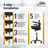 Office Chair Cylinder Replacement with Removal Tool, Gloves, Gas Cylinder & Hydraulic Piston