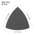 uxcell Triangular Sandpaper Hook and Loop Pad, 3-1/2" Oscillating Multi-Tool, Silicon Carbide, 800 Grit, 8pcs