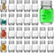 eispap 25Pcs Glass medicine bottles 1oz 30 ml Glass Reagent Bottles Transparent Sample