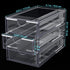 Noverlife 3 Drawers Hair Accessories Organizer - Clear Acrylic Desktop Craft Drawer Cabinet for Bathroom