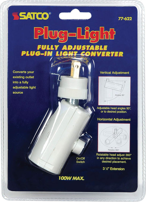 Satco Plug A Light Adapter 250 W 125V