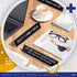 Juexica 8 Pcs Novelty Desk Signs, Funny Office Plaque Decor, Black Desk Plate for Women Men Friends Coworker Gift