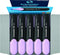 Schneider Job Pastel Highlighter, Chisel Tip 1 + 5 mm, Black Barrel, Lavender Ink, Box of 10 Highlighters (1528) -