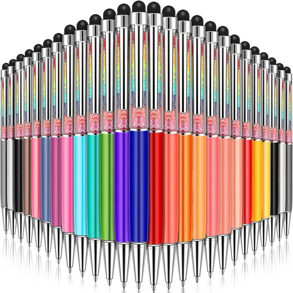 Hestya 26 Pieces Crystal Stylus Ballpoint Pen, Glitter Diamond Bling Writing Pens for Office School Supplies