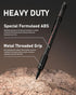 Nicpro 0.5 mm & 0.7 mm Mechanical Pencil Set with Case, MP2000 Metal Artist Pencil with 4 Tube HB 2B Lead Refills