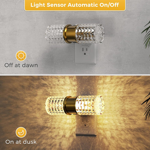 Light,Dimmable Wall,2 Pack 0-100LM L LOHAS LED Night Night Lights Plug into Adjustable Brightness LED Night