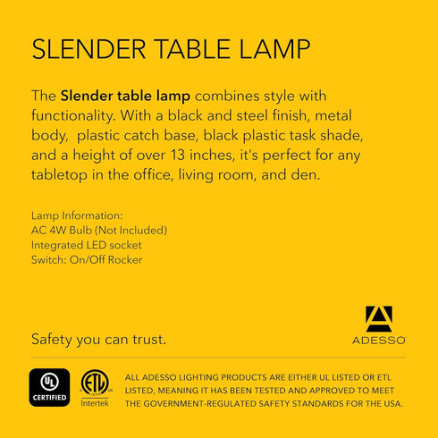 Sleek Slender LED Desk Lamp for Modern Workspaces