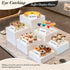 6 (8",7",6",5",4",3") Pcs Buffet Risers with Mini Sign and Maker, Food Risers Display Stands for Buffet Table Party