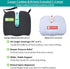 HxLmn Chair,10-Inch U-Cutout,18"x16"x3",Coccyx,Sciatica Larger Seat Cushion for Office Extended Pain Relief