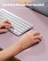 YSAGi Leather Desk Pad Protector, Large Mouse Pad, Non-Slip PU Blotter for Office Home (Grayish Lavender, 23.6" x 13.8")