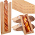 Thenshop 120 Pieces Paper French Bread Bags with Seal Stickers Baguette Bags