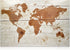 Navaris Magnetic Dry Erase Board - 16 x 24 inches, Decorative White Board with World Map Design, Includes 5 Magnets