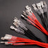 Twidec 20Pcs Female Spade Crimp Terminal Kit, 4.8mm & 6.3mm, Red + Black Insulating Sleeve Quick Splice