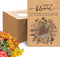 Fumete Baby Shower Party Favor Baby in Bloom Packet Kraft Bags with Window Envelopes, Resealable Organizer Storage Bag