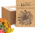 Fumete Baby Shower Party Favor Baby in Bloom Packet Kraft Bags with Window Envelopes, Resealable Organizer Storage Bag