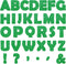 Qyeahkj 150 PCS Large 6" Font Letters and Punctuation Set, Glitter Green Classroom Alphabet Cutouts