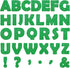 Qyeahkj 150 PCS Large 6" Font Letters and Punctuation Set, Glitter Green Classroom Alphabet Cutouts